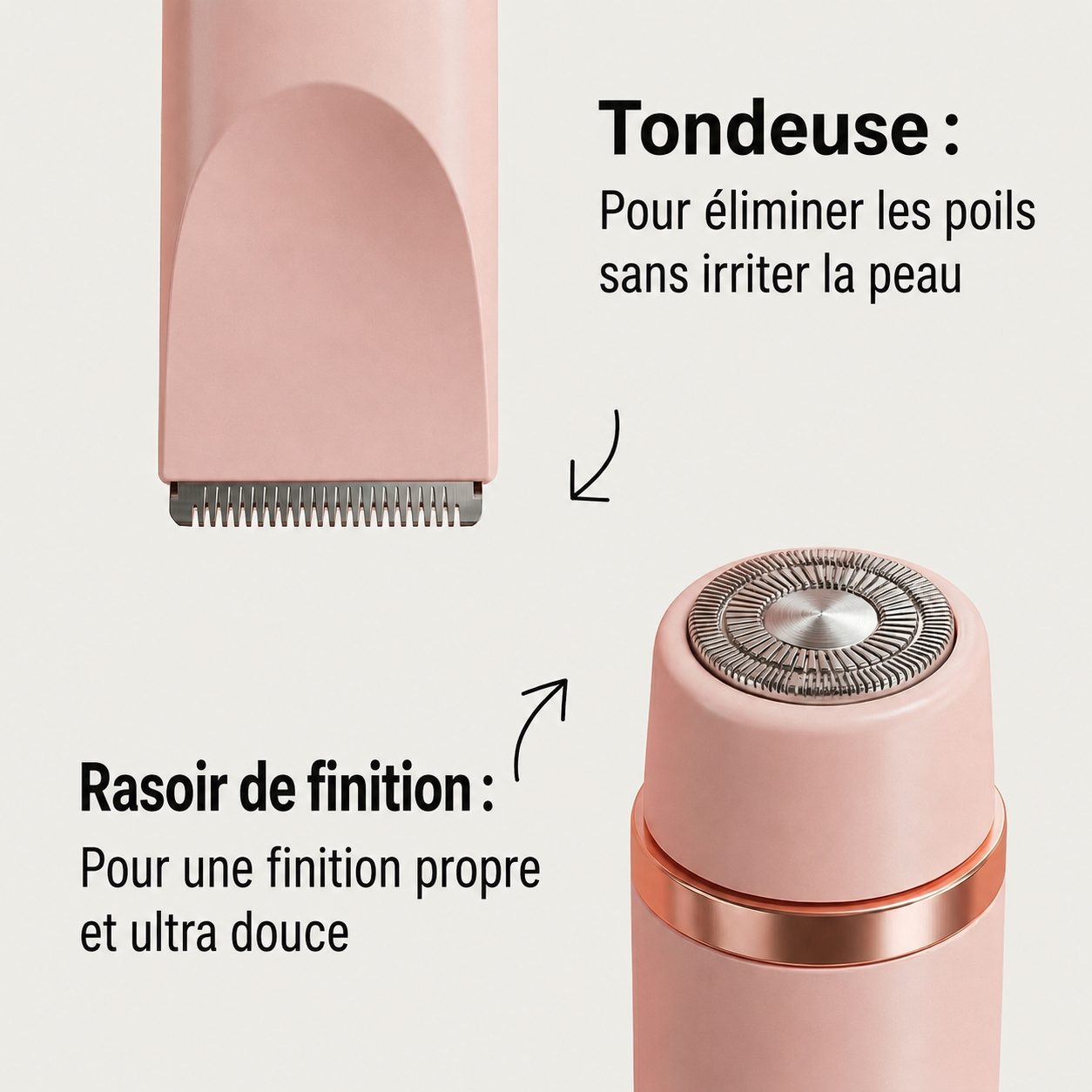 Rasoir 2-en-1 bikini et corps Oraino™