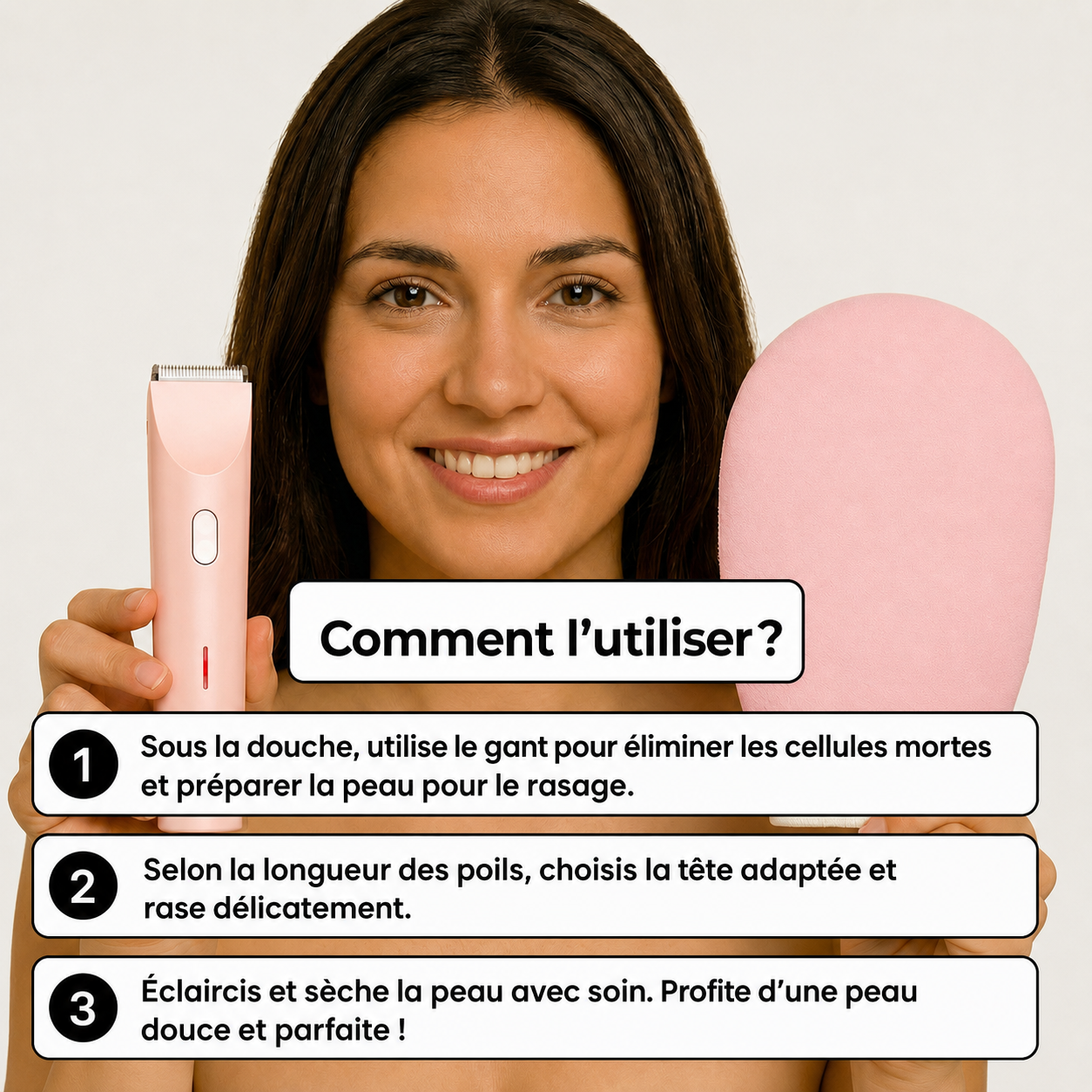 Rasoir 2-en-1 bikini et corps Oraino™